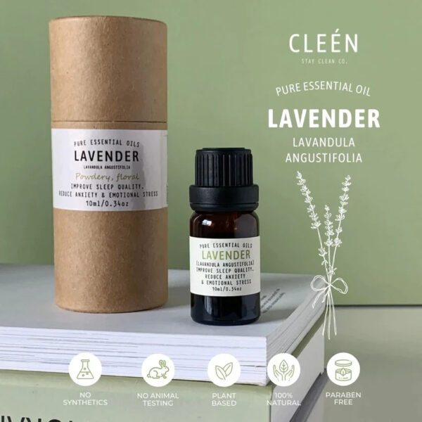 CLEEN ESSENTIAL OILS LAVENDAR 10ML (薰衣草精油)-1