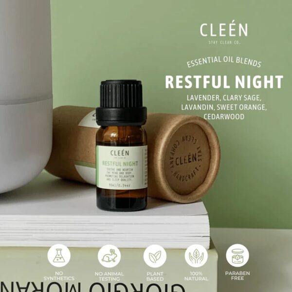 CLEEN ESSENTIAL OILS RESTFUL NIGHT 10ML (静心安宁精油)-1